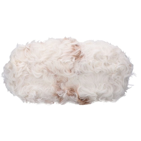 TOD'S CT39 Double T Real Fur 2-Way Tote Bag in White and Brown - Picture 5 of 9